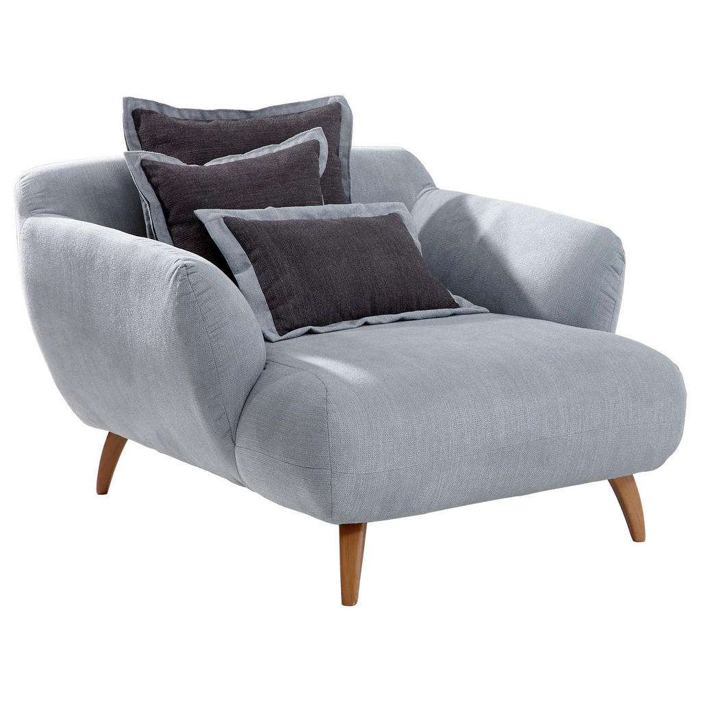 Carryhome BIG SESSEL Chenille Blau, Grau