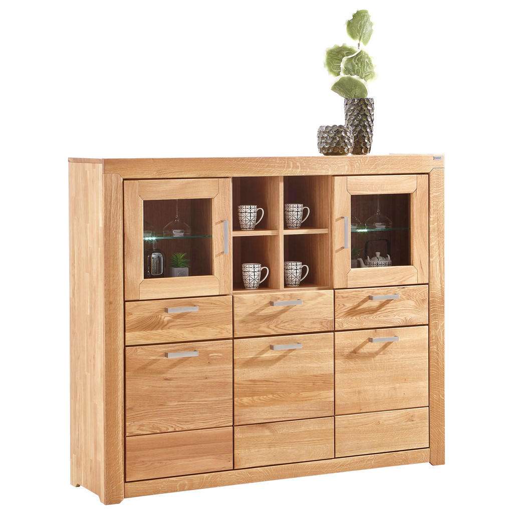 Cantus HIGHBOARD Wildeiche furniert, massiv geölt Braun