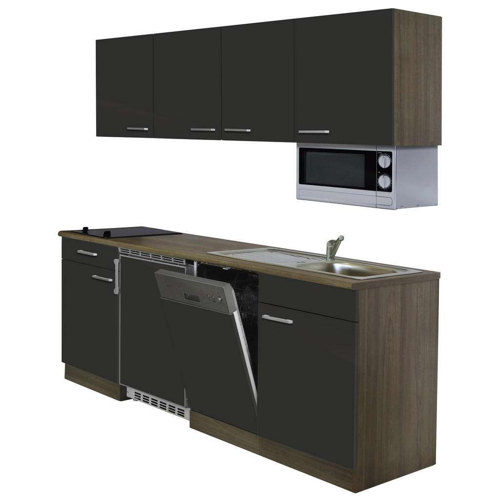 XXXL KÜCHENBLOCK E-Geräte, Spüle, Braun