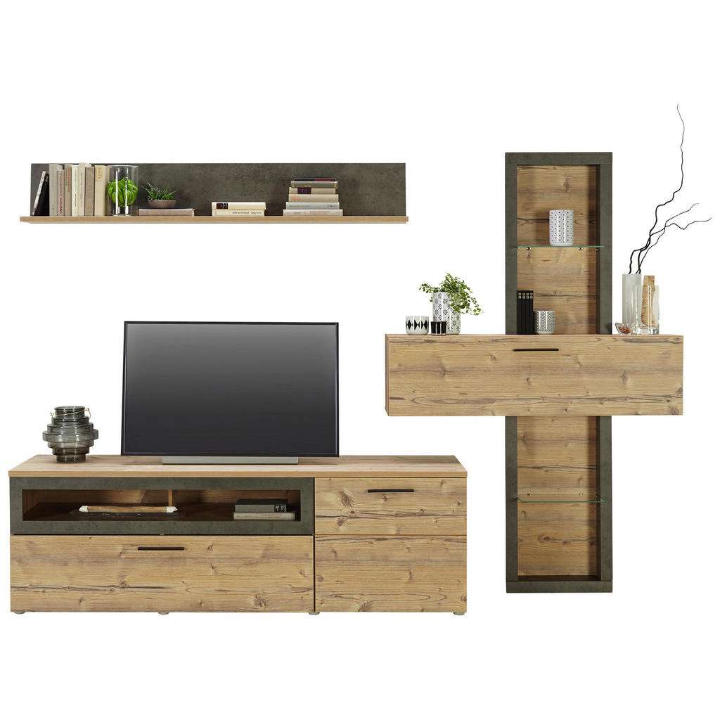 Carryhome WOHNWAND Braun, Grau