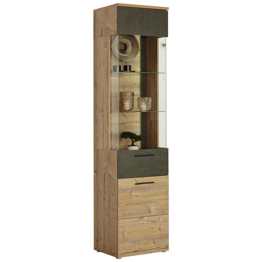 Carryhome VITRINE Braun, Grau