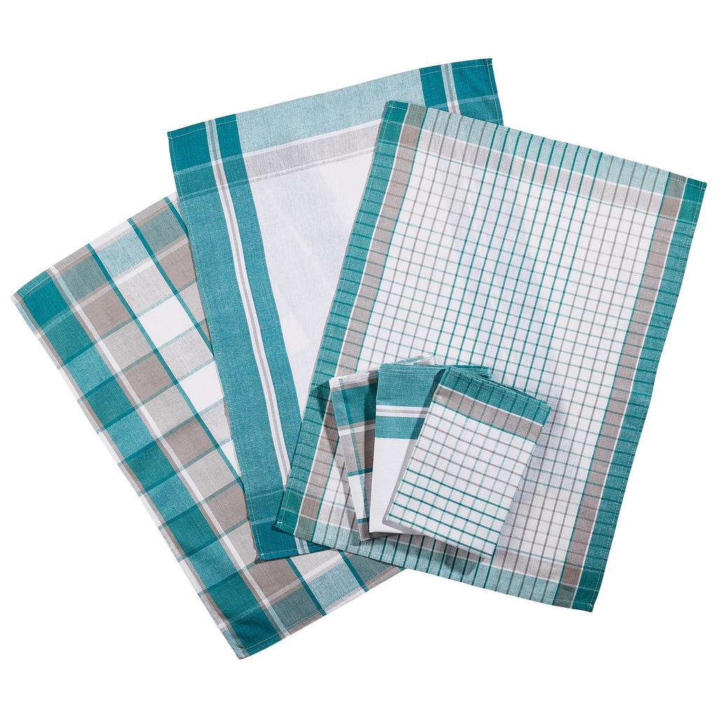 Boxxx GESCHIRRTUCH-SET 6-teilig, Türkis