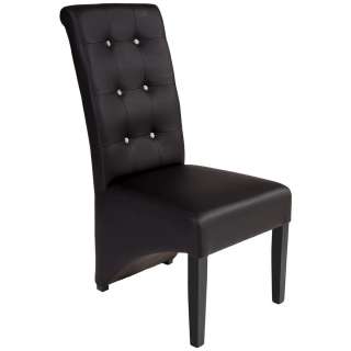 Landscape STUHL Lederlook Schwarz