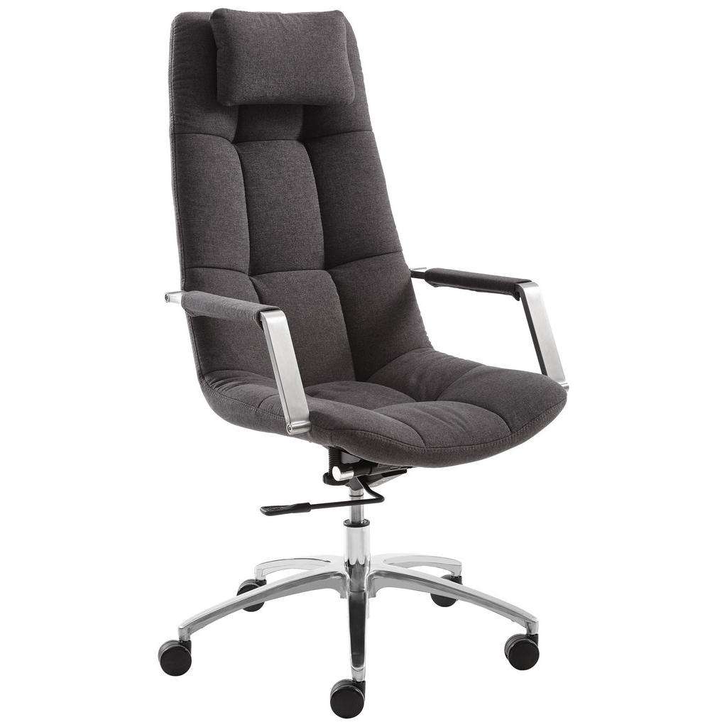 Novel CHEFSESSEL Mikrofaser Grau