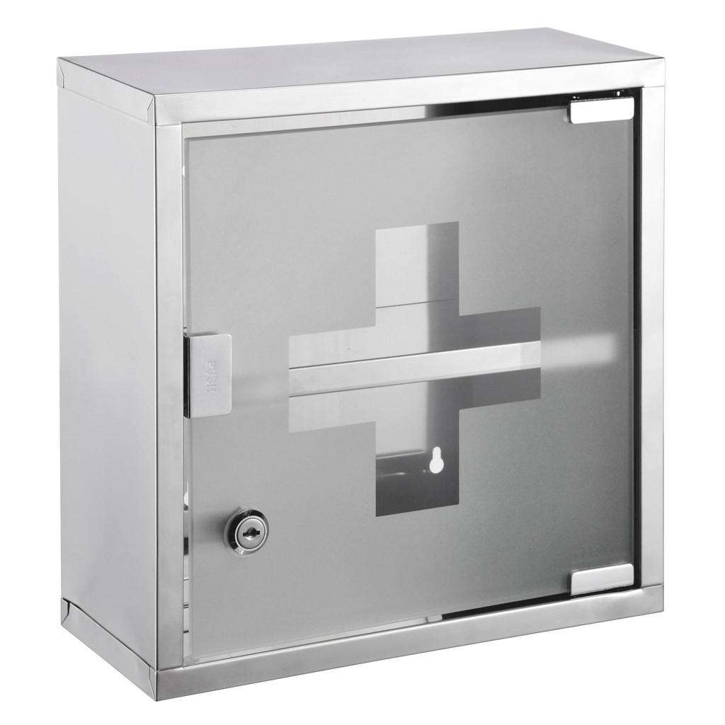 XXXL MEDIZINSCHRANK Silber