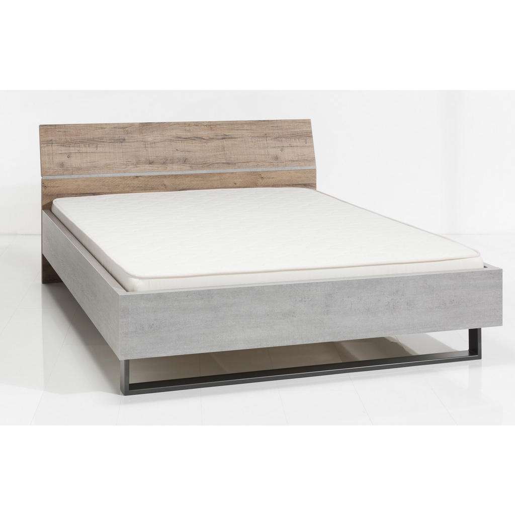 Carryhome BETT 180/200 cm, Grau, Braun