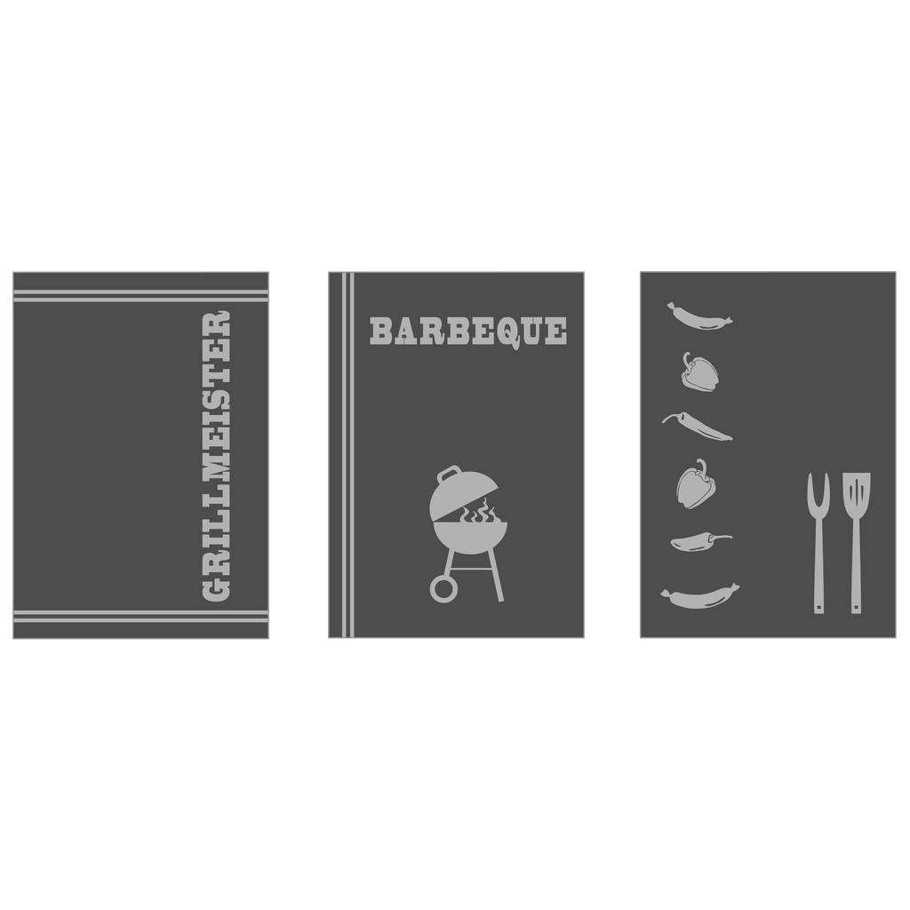 Esposa GESCHIRRTUCH-SET 3-teilig, Grau