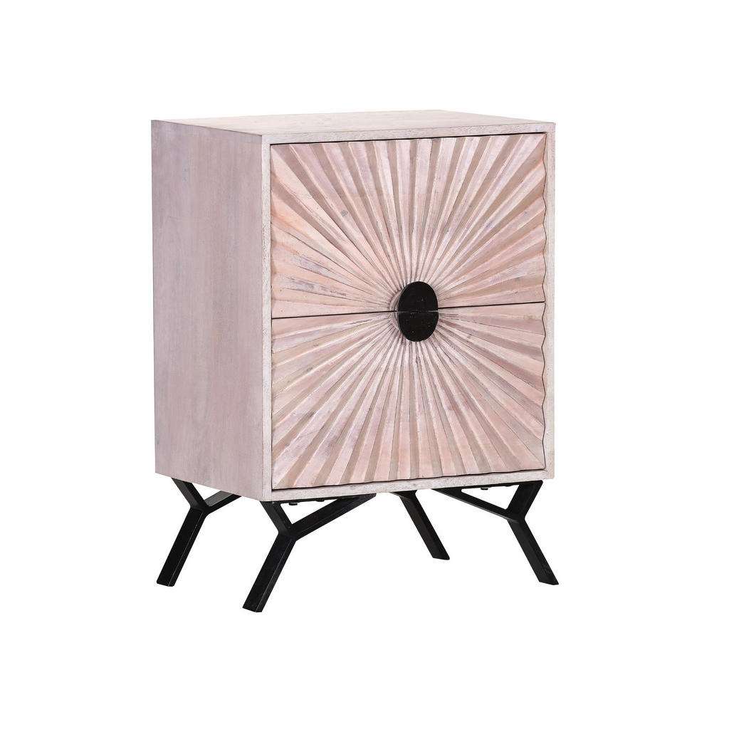 Landscape NACHTKÄSTCHEN Mangoholz massiv Weiß