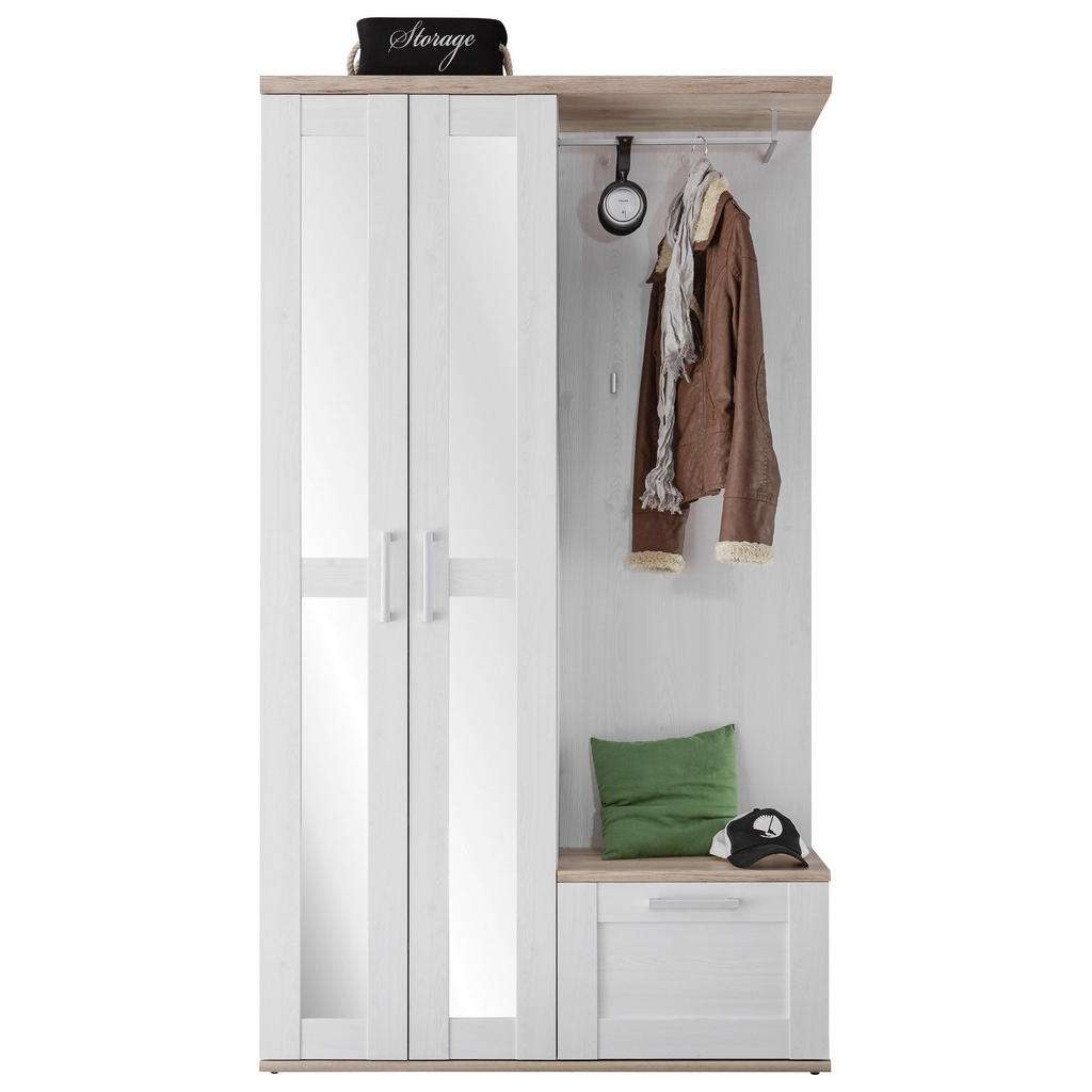 Xora GARDEROBE Weiß, Braun