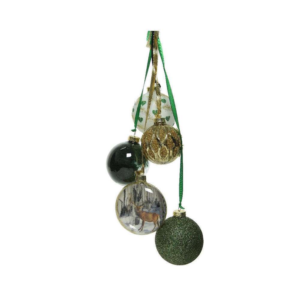 X-Mas DEKOKUGELSET, Grün
