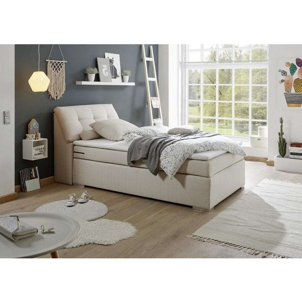 Esposa BOXSPRINGBETT 120/200 cm INKL. Bettkasten, Topper, Beige