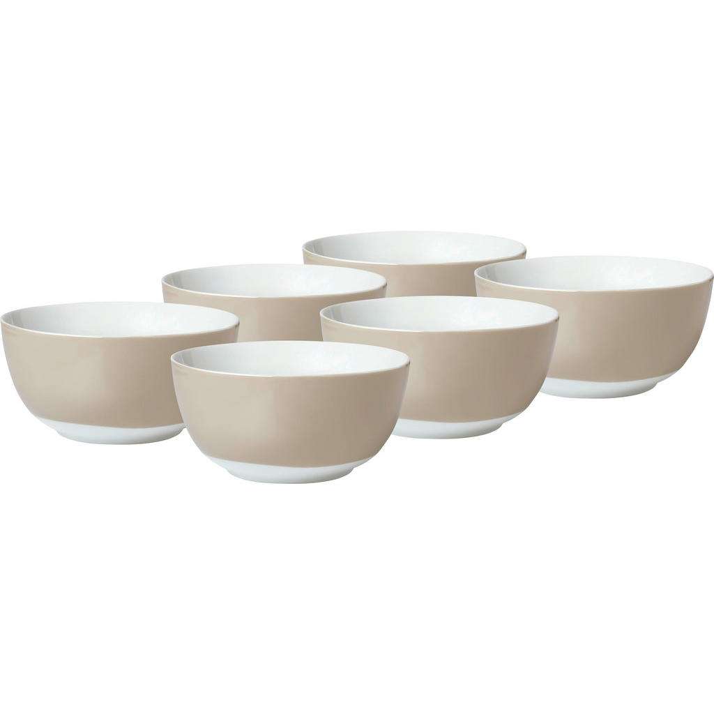 XXXL MÜSLISCHALENSET, Weiß, Braun