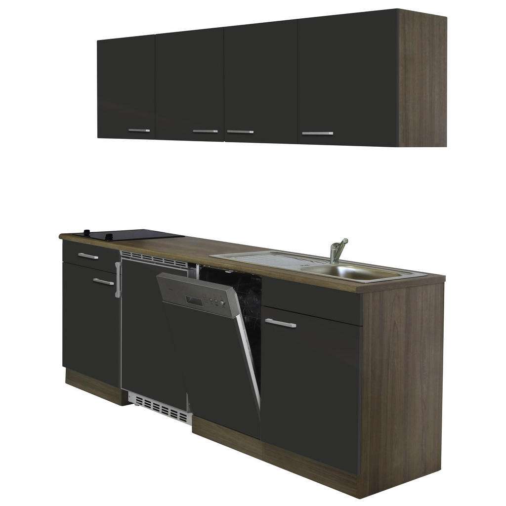 XXXL KÜCHENBLOCK E-Geräte, Spüle, Braun