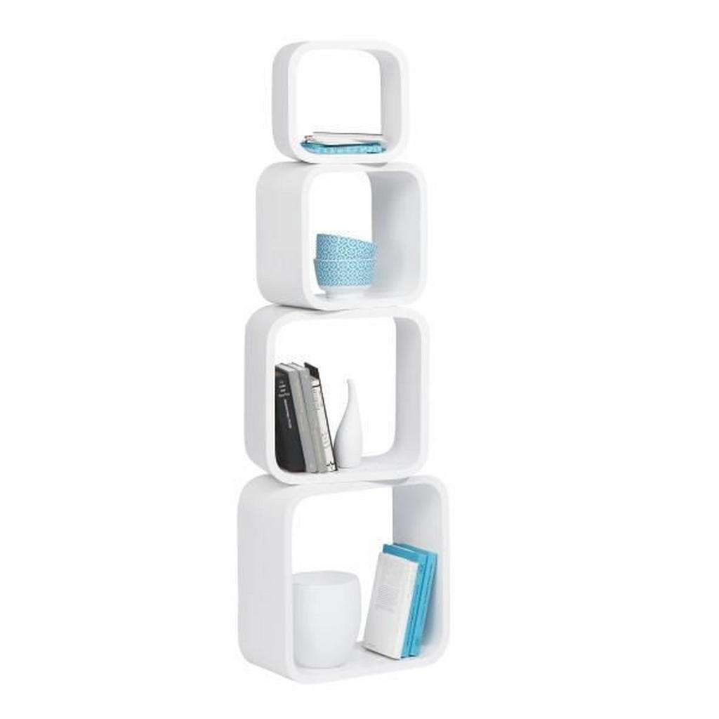 Carryhome HÄNGEWÜRFEL-SET 4-teilig Weiß