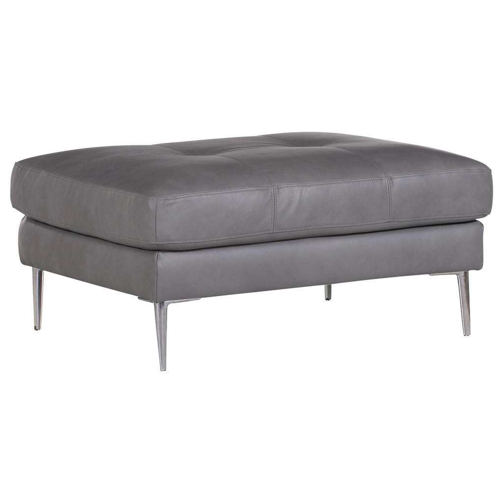 Voleo HOCKER Echtleder Grau