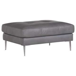 Voleo HOCKER Echtleder Grau