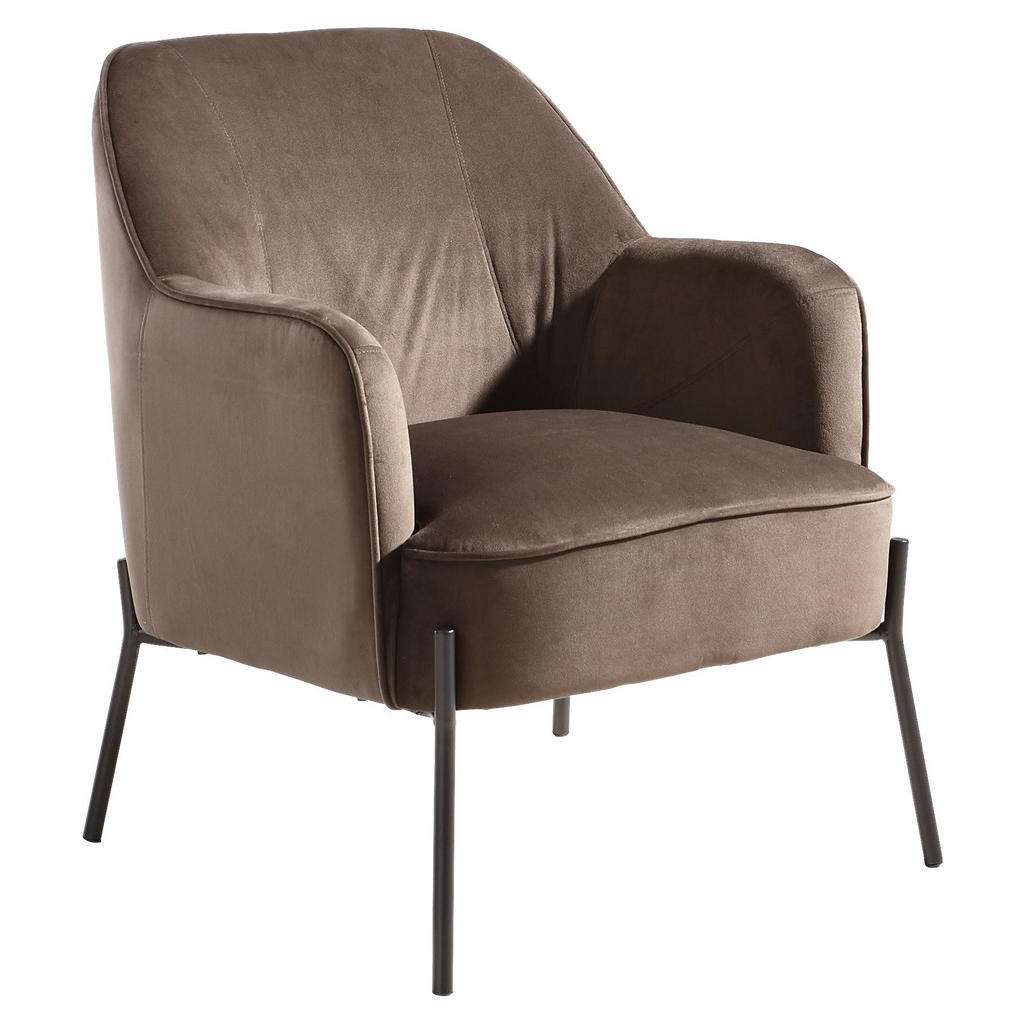 Landscape SESSEL Samt Weiß