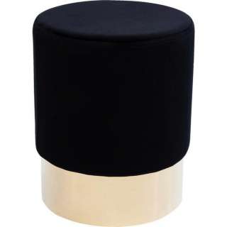 Kare-Design HOCKER Samt Schwarz