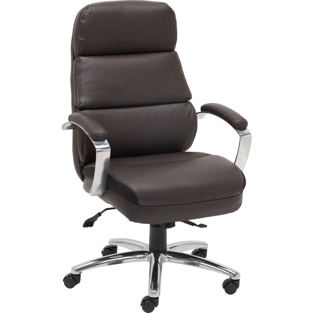 XXXL CHEFSESSEL Lederlook, Netz Braun