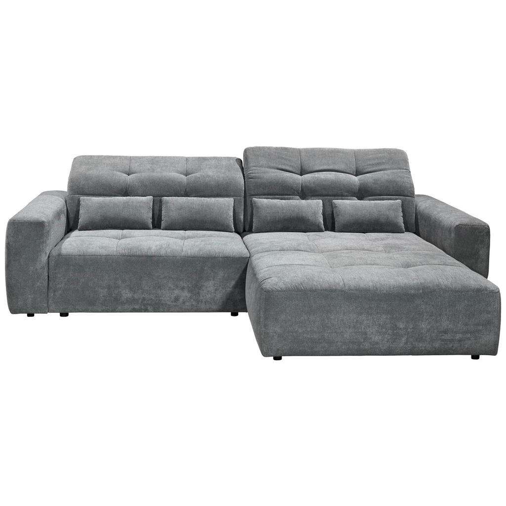 Hom`in WOHNLANDSCHAFT Grau Velours