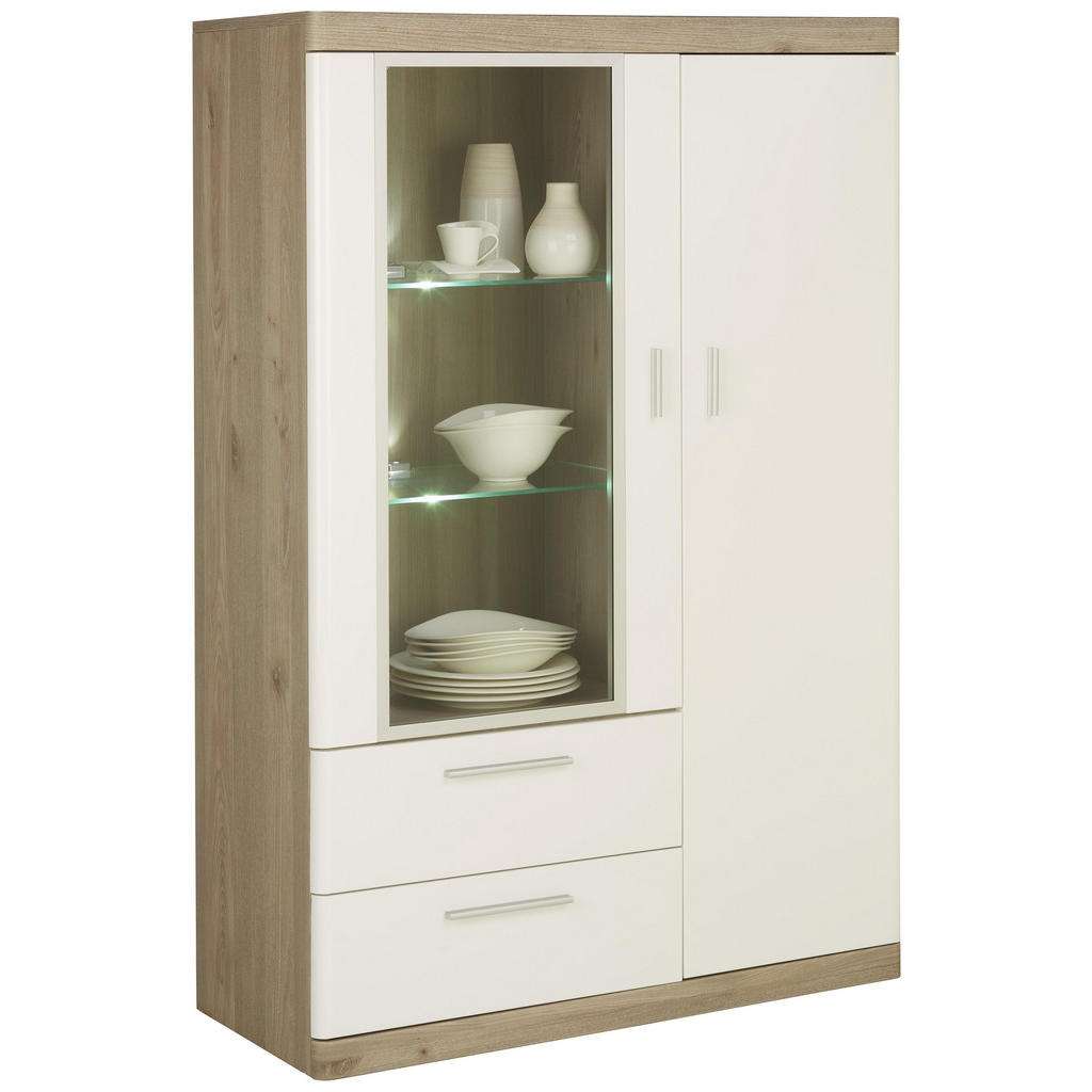 Xora HIGHBOARD tiefgezogen, Melamin Weiß, Braun