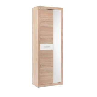 Xora GARDEROBENSCHRANK Glanz Weiß, Beige