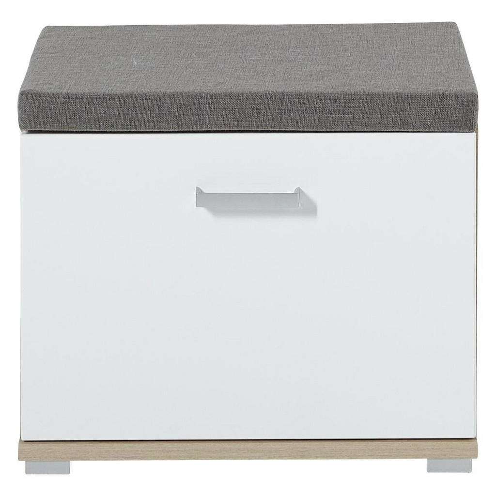 Xora GARDEROBENBANK Weiß, Braun