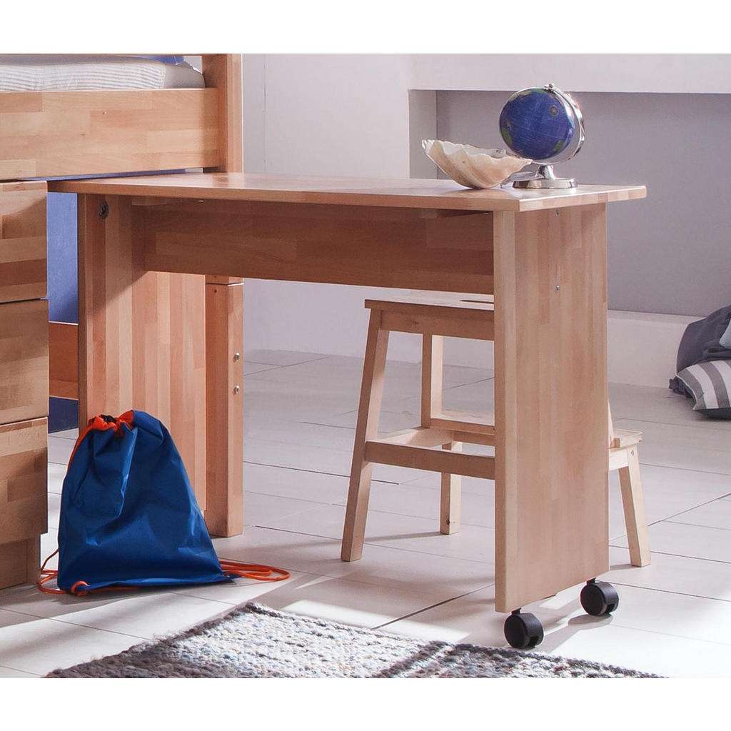 XXXL JUGENDSCHREIBTISCH Buche massiv Mehrfarbig