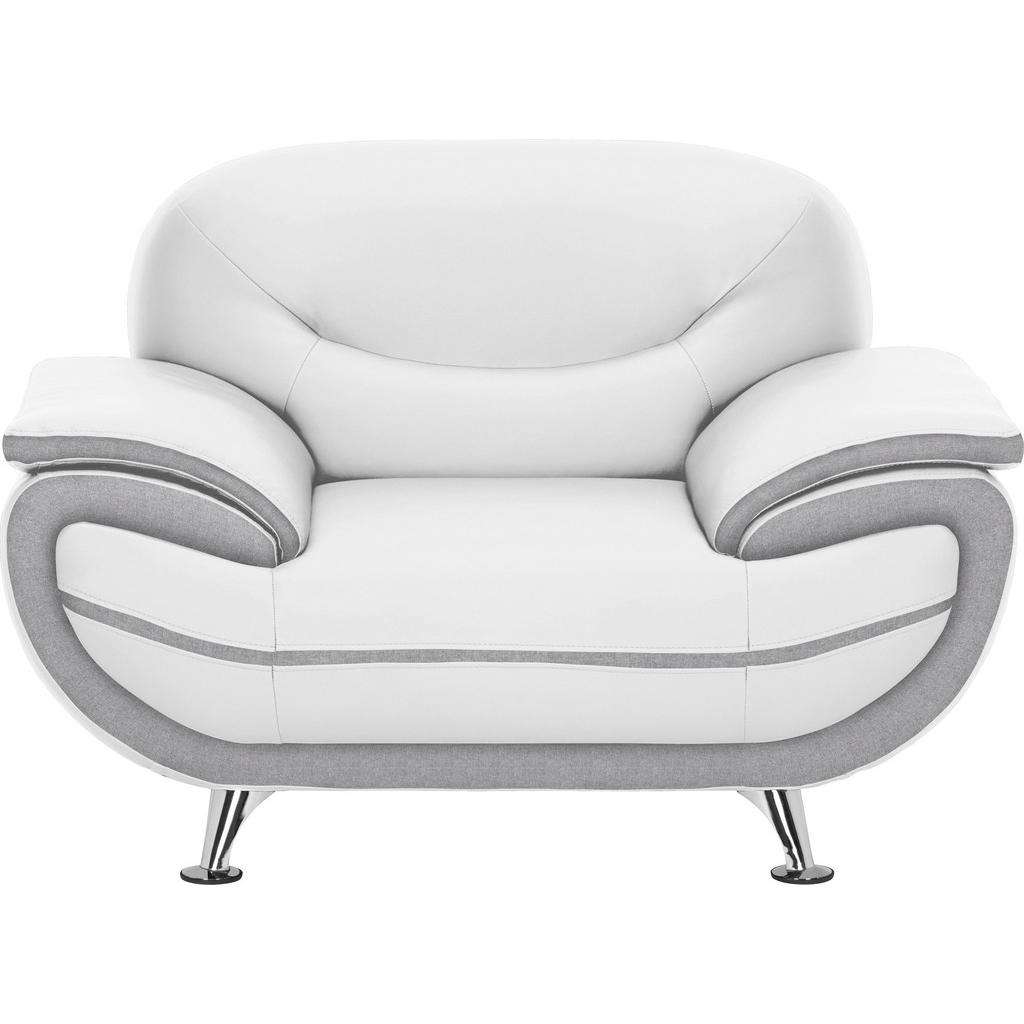 Ti`me SESSEL Lederlook Weiß