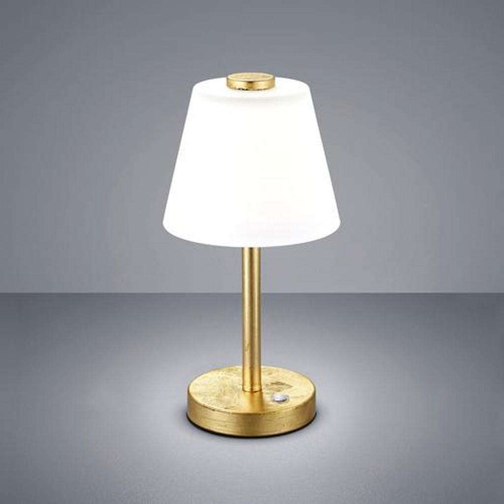 Novel LED-TISCHLEUCHTE, Weiß, Gold