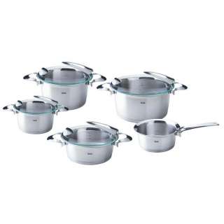 Fissler KOCHTOPFSET Edelstahl 5-teilig, Grau