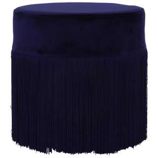 XXXL HOCKER Velours Blau