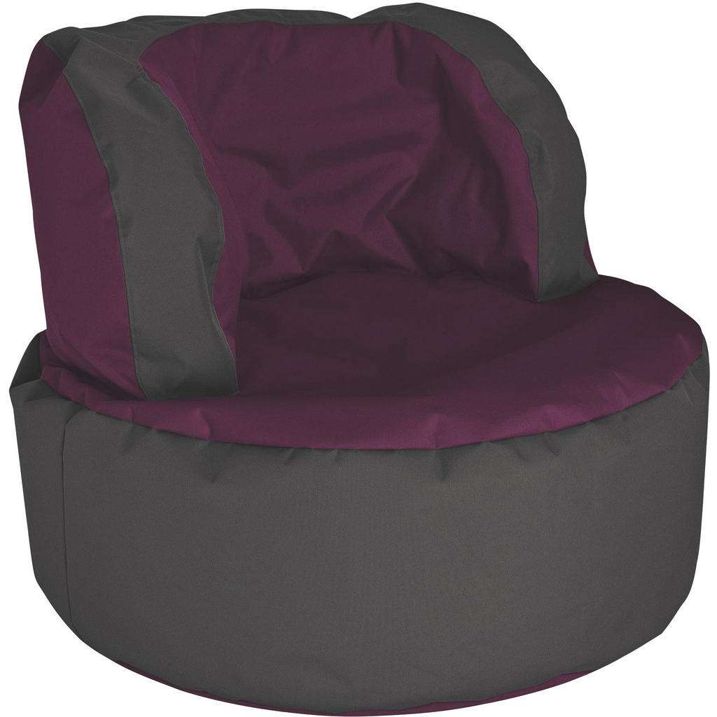 Carryhome SITZSACK Grau, Lila