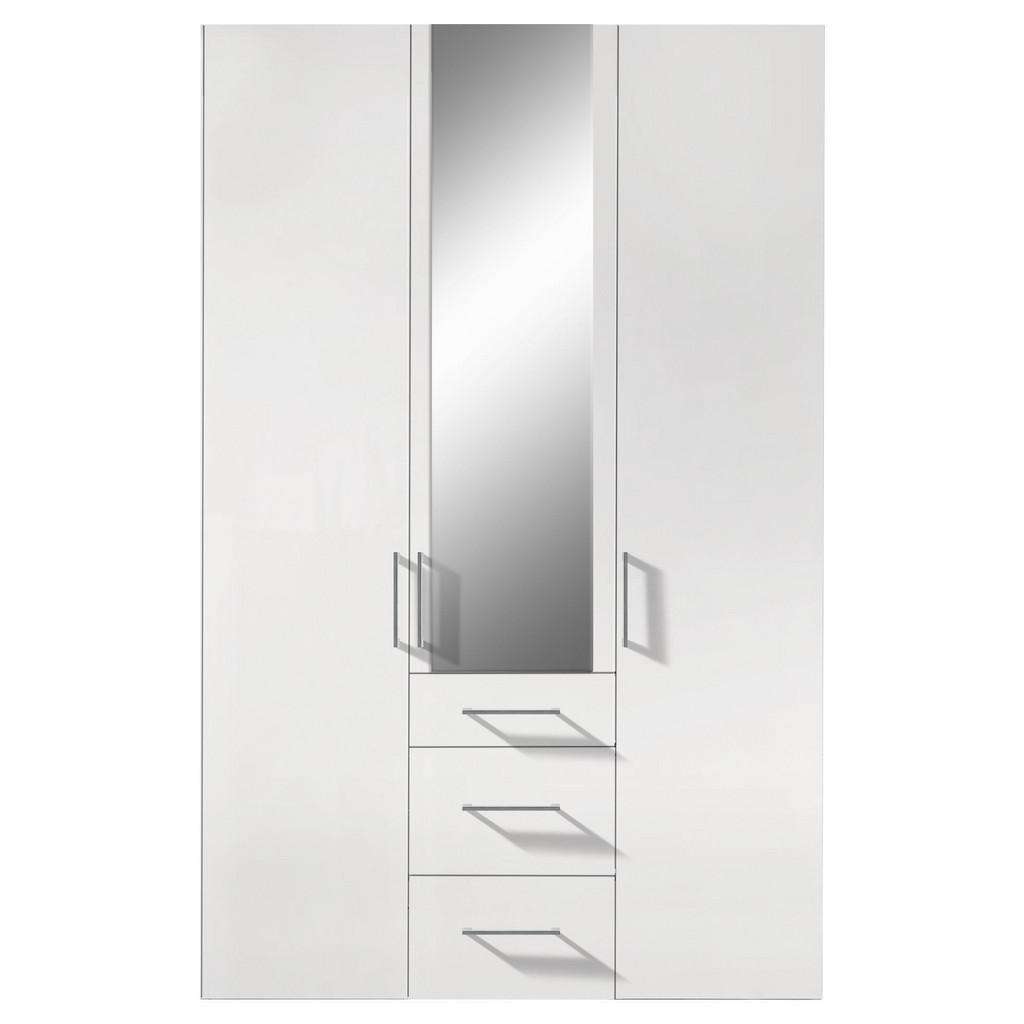 Hom`in KLEIDERSCHRANK 3-türig Weiß