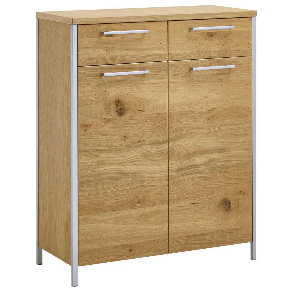 XXXL SCHUHSCHRANK Eiche, Balkeneiche furniert lackiert Braun