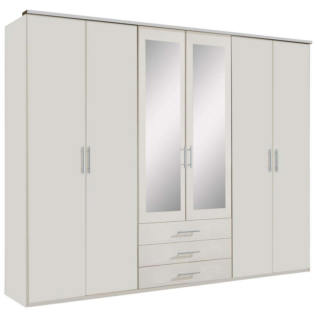 Carryhome KLEIDERSCHRANK 6-türig Weiß