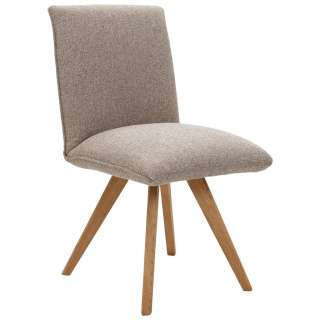 Voleo STUHL Wildeiche massiv Braun, Braun
