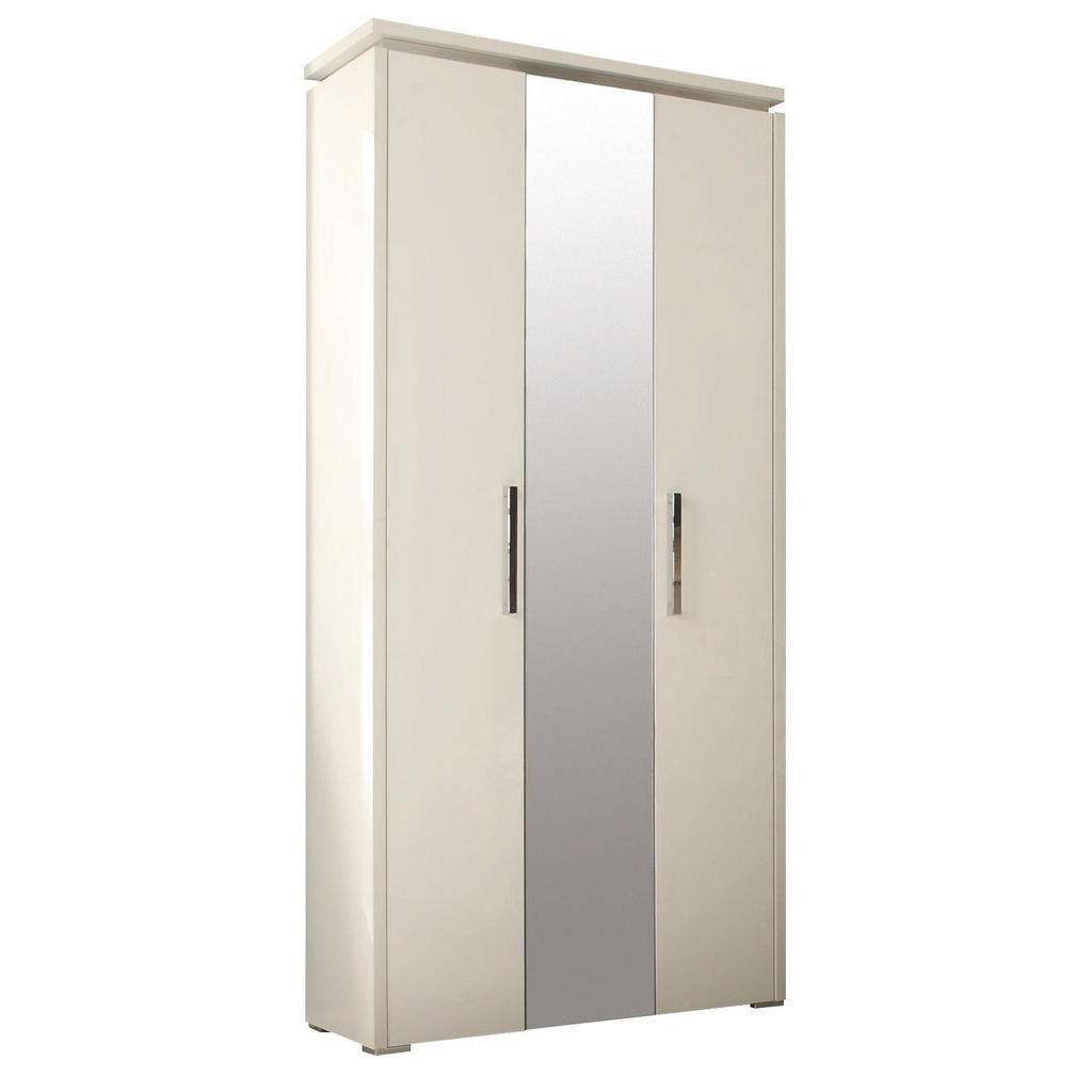 Moderano GARDEROBENSCHRANK matt, Hochglanz, lackiert Weiß