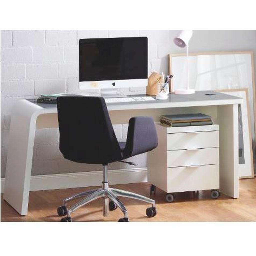 XXXL SCHREIBTISCH Weiß, Beige