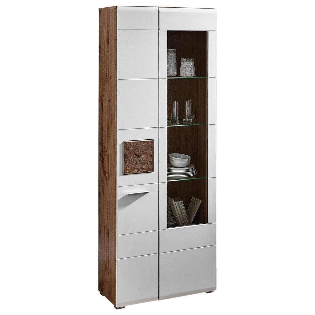 Hom`in VITRINE Weiß, Braun