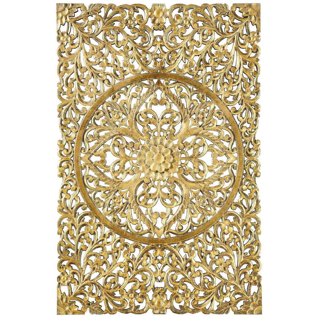 Ambia Home WANDDEKO Holz, Gold
