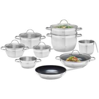 Homeware Profession. KOCHTOPFSET Edelstahl 9-teilig, Silber