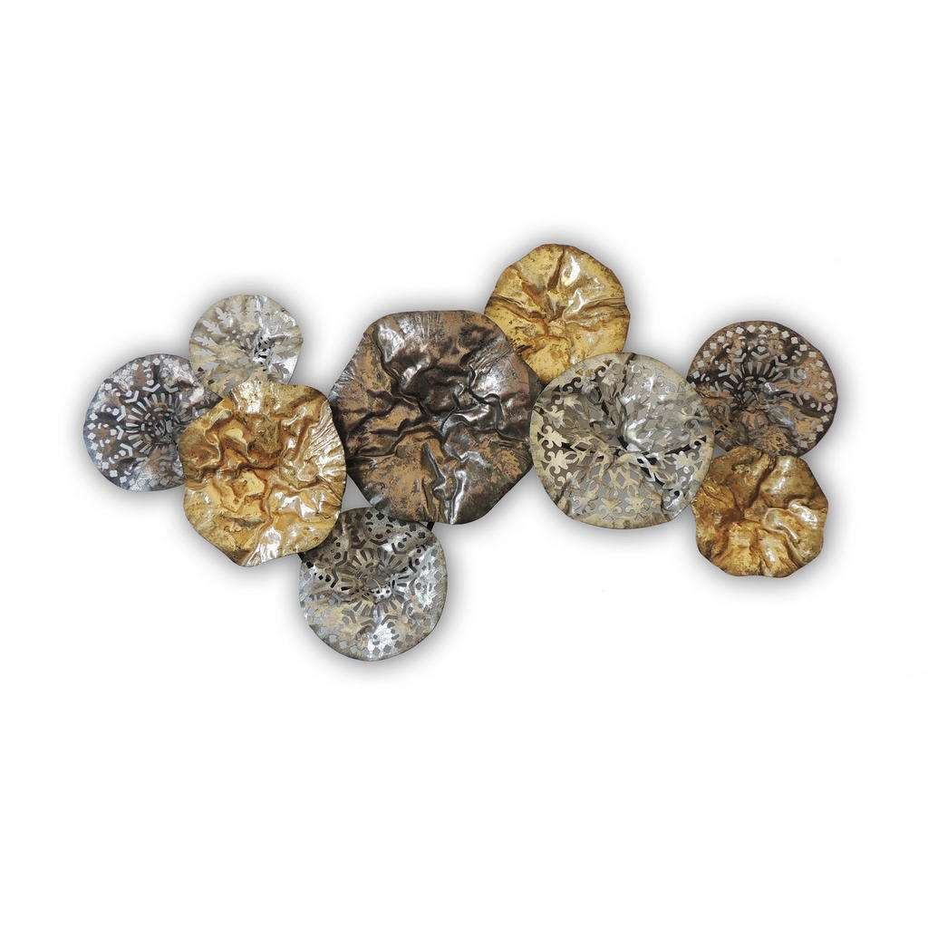 Ambia Home WANDDEKO Metall, Braun, Gold