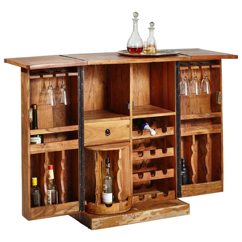 Landscape BAR Recyclingholz massiv Braun