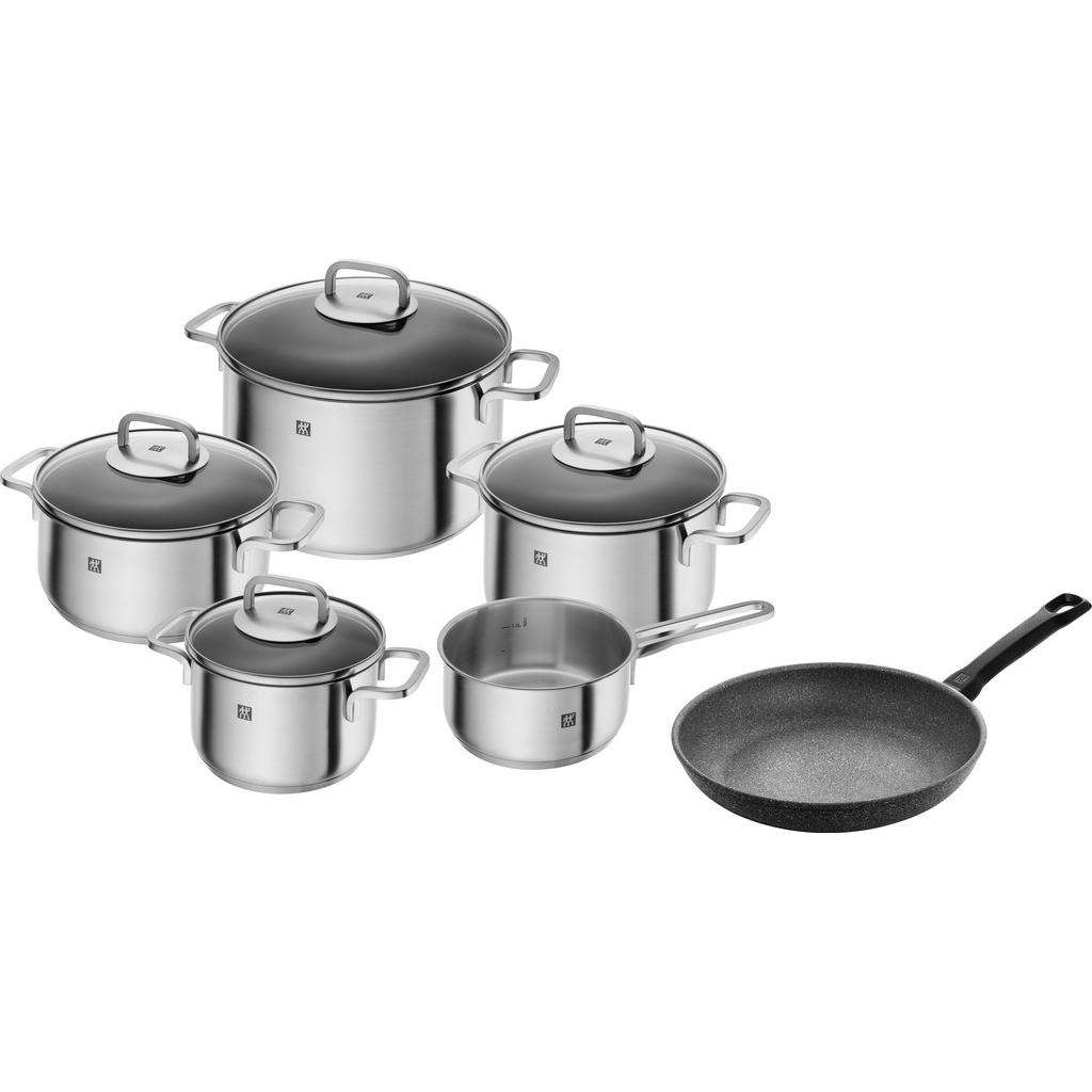 Zwilling KOCHTOPFSET Edelstahl 6-teilig, Grau
