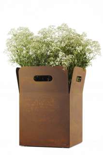 Flora - Box 60 Pflanzensystem - Cortenstahl - outdoor
