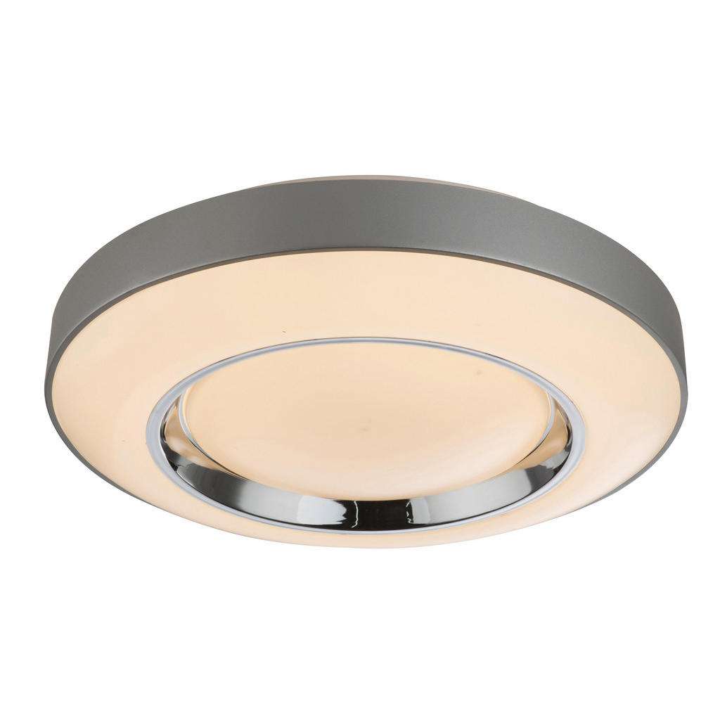 XXXL LED-DECKENLEUCHTE, Grau, Weiß, Grau
