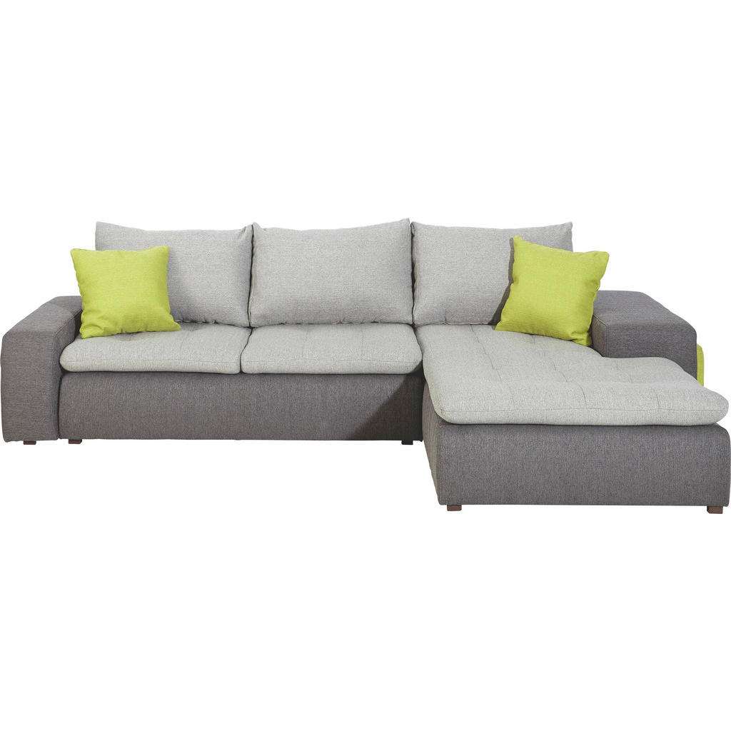 Carryhome WOHNLANDSCHAFT Grau, Grau Webstoff