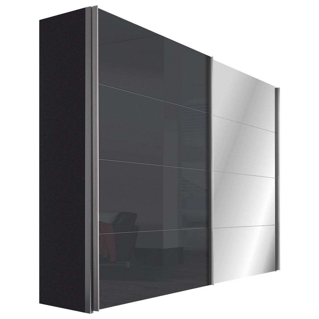 Hom`in SCHWEBETÜRENSCHRANK 2-türig Grau