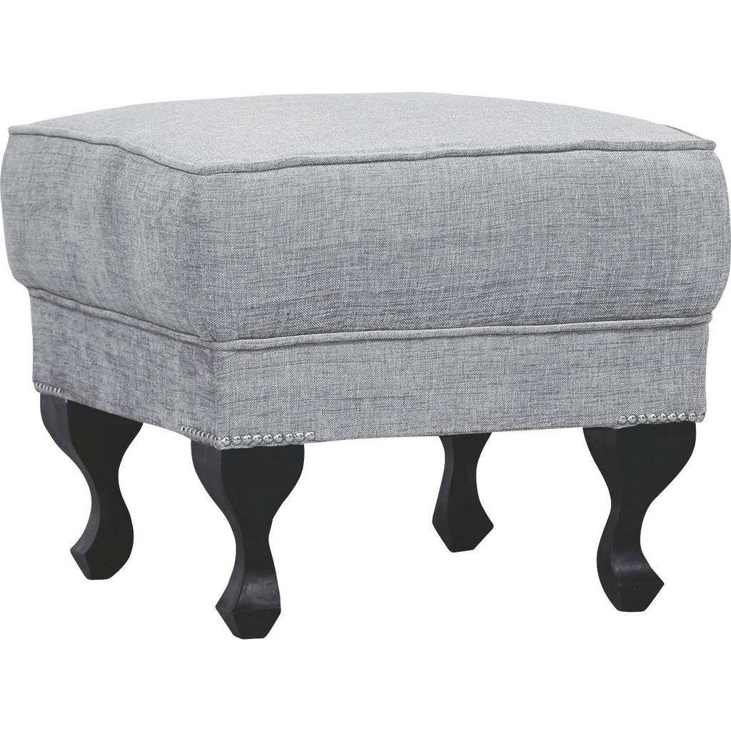 XXXL HOCKER Flachgewebe Grau